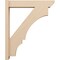 Ekena Millwork 6-in W x 30-in D x 36-in H Balboa Slat Rough Cedar Woodgrain TimberThane Outlooker, Primed Tan OUTUR060X30X36BOA24RCPR - alternate 6